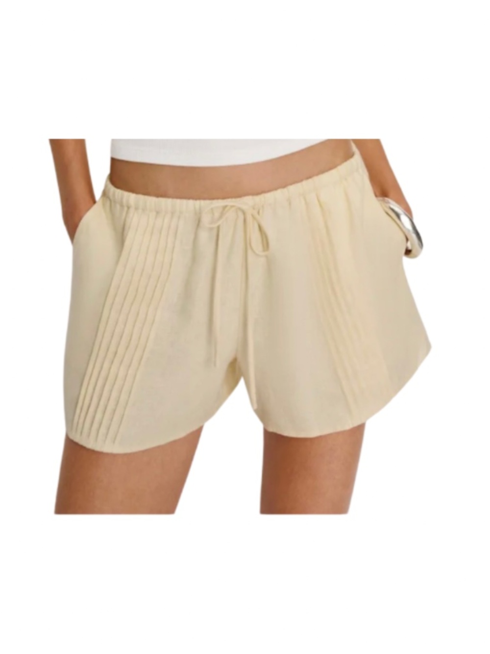 Reformation Hannah Linen Low Rise Short
